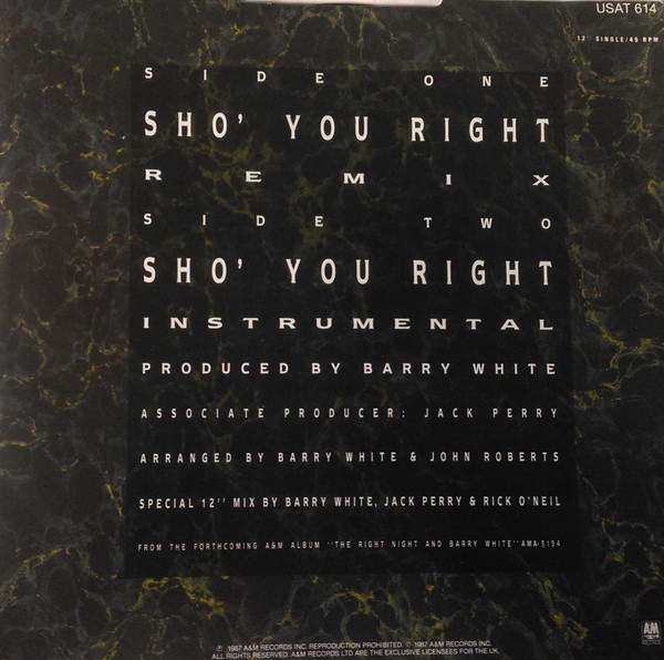Barry White - Sho' You Right | Breakout (USAT 614) - main