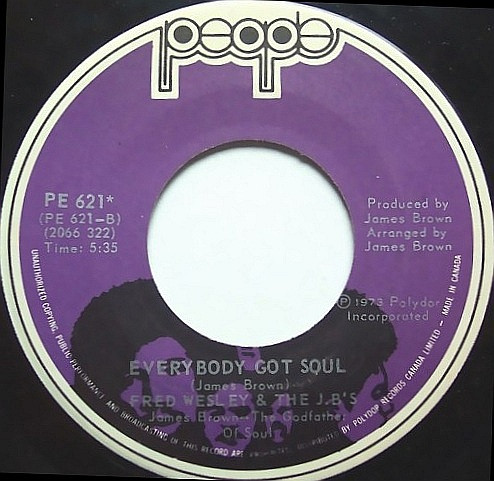 Fred Wesley & The JB's - Doing It To Death / Everybody Got Soul | People (PE 621) - 2