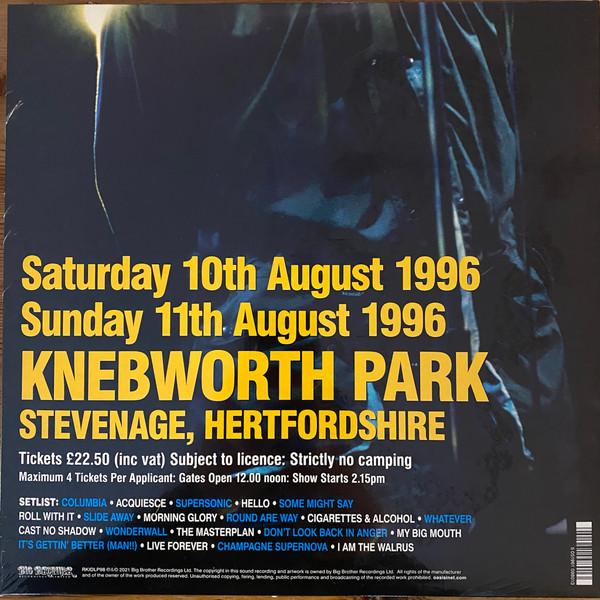 Oasis - Knebworth 1996 | Big Brother (RKIDLP98) - 3