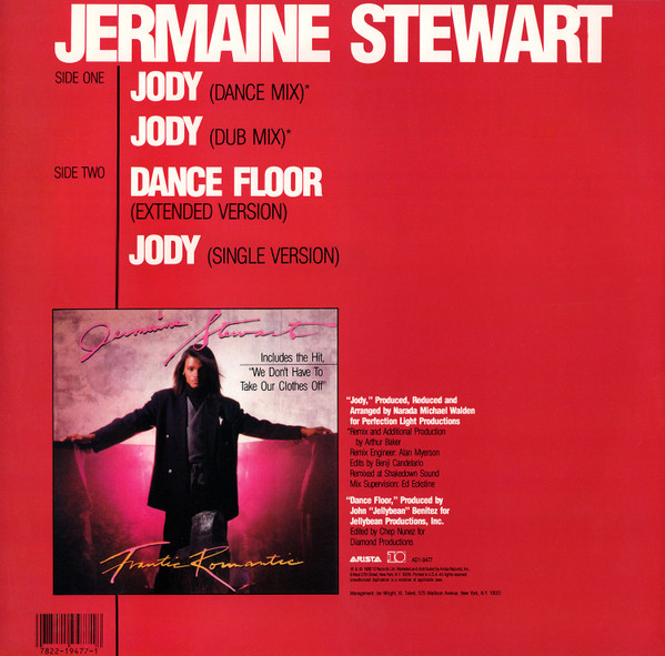 Jermaine Stewart - Jody | Arista (AD1-9477)