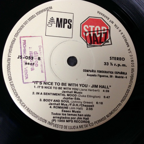 Jim Hall - It's Nice To Be With You | MPS Records (JS-053) - 4 Jim Hall - It's Nice To Be With You | MPS Records (JS-053) - 4
