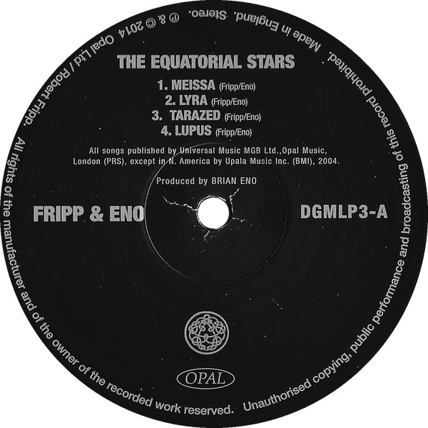 Fripp & Eno - The Equatorial Stars | Discipline Global Mobile (DGMLP3) - 3 Fripp & Eno - The Equatorial Stars | Discipline Global Mobile (DGMLP3) - 3