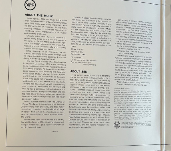 Tony Scott - Music For Zen Meditation And Other Joys | Verve Records (602458492309) - 2 Tony Scott - Music For Zen Meditation And Other Joys | Verve Records (602458492309) - 2