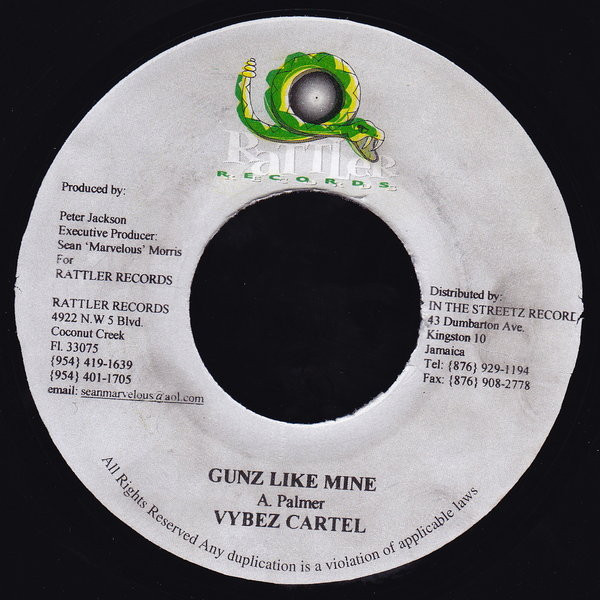 Vybz Kartel / Future Troubles - Gunz Like Mine / Front Door | Rattler Records (none)