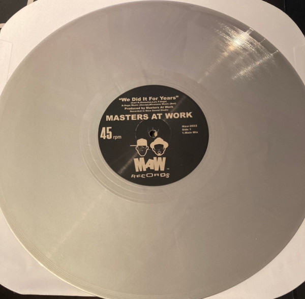 Masters At Work - We Did It For Years | MAW Records (Maw-2022) - 2