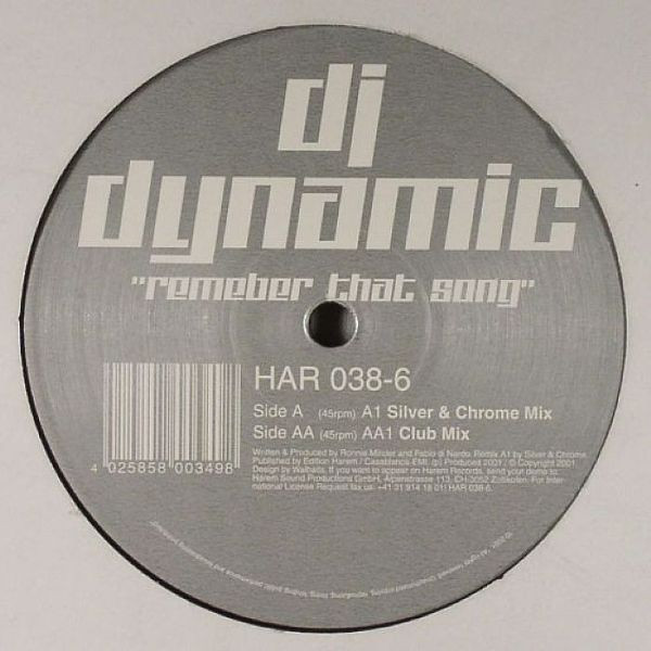 DJ Dynamic - Remember That Song | Harem Records (HAR 038-6)