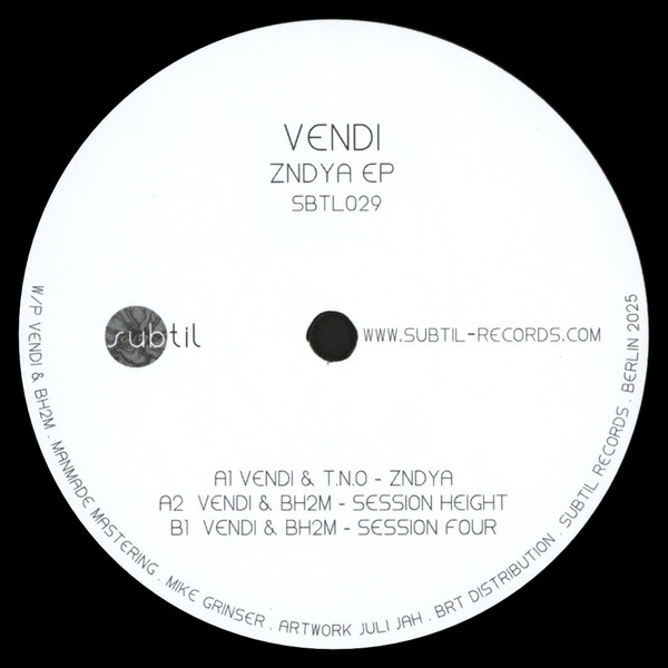 VENDi - Zndya EP | Subtil Records (SBTL029) - 3