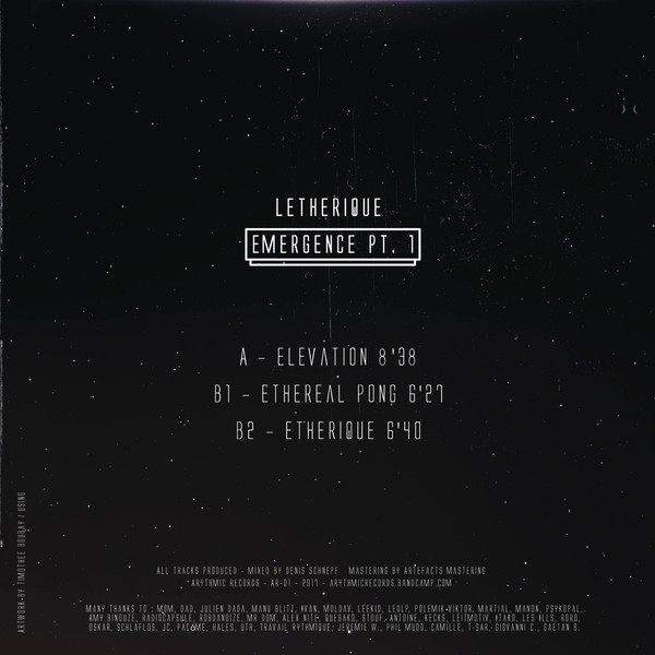 Letherique - Emergence Pt. 1 | Arythmic Records (AR-01) - 2