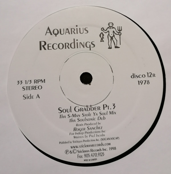 Paul Jacobs - Soul Grabber Pt. 3 (The Remixes) | Aquarius Recordings (DISCO 12R) - 3 Paul Jacobs - Soul Grabber Pt. 3 (The Remixes) | Aquarius Recordings (DISCO 12R) - 3
