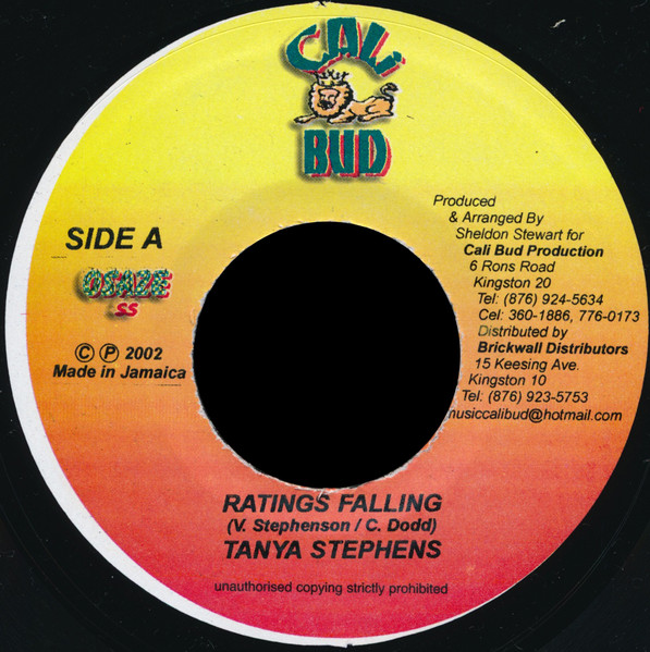 Tanya Stephens / Bobby Crystal - Ratings Falling / Hey Delilah | Cali Bud (none)