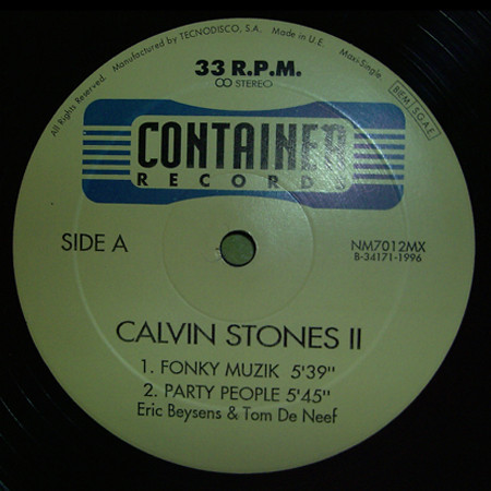 Calvin Stones - Fonky Muzik / Party People / The Pool | Container Records (NM7012MX) - 3