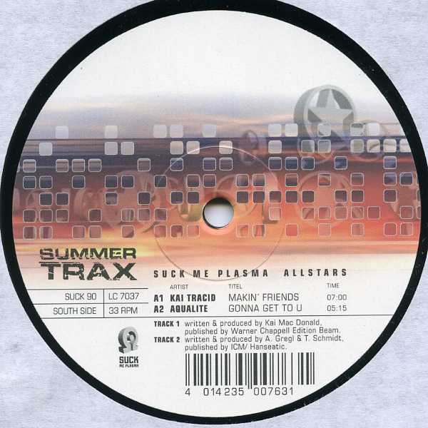 Various - Suck Me Plasma Allstars (Summer Trax 1.1) | Suck Me Plasma (SUCK 90) - main
