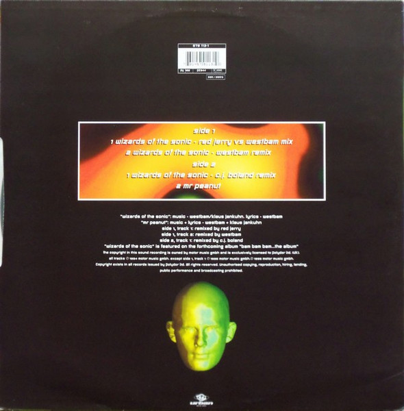 Westbam - Wizards Of The Sonic | Urban (PZ 344) - 2