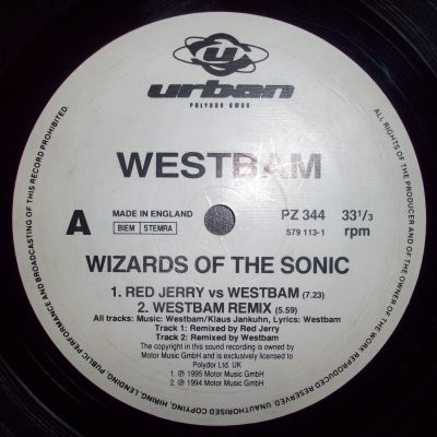 Westbam - Wizards Of The Sonic | Urban (PZ 344) - 3