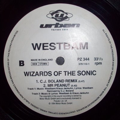 Westbam - Wizards Of The Sonic | Urban (PZ 344) - 4