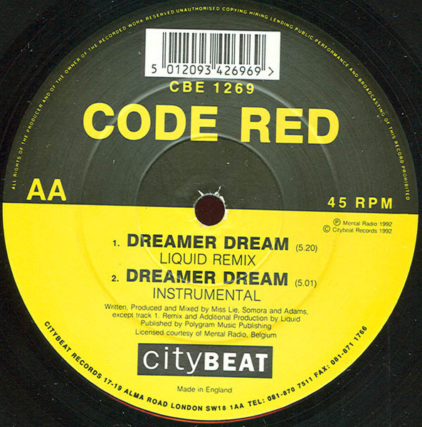 Code Red - Dreamer Dream | City Beat (CBE 1269) - 2