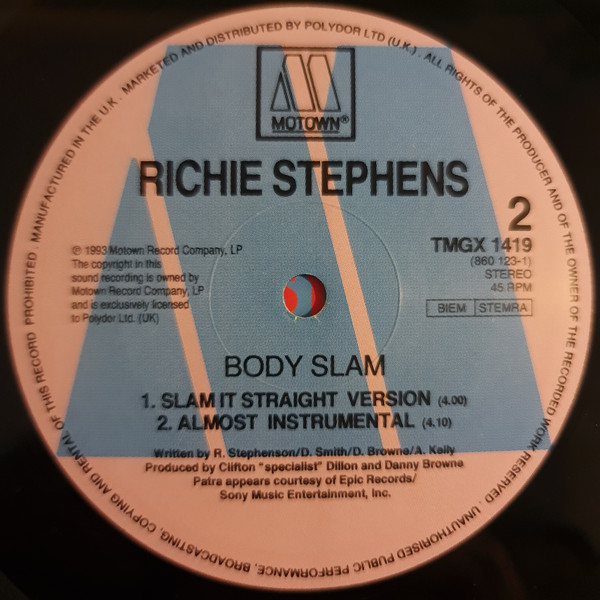 Richie Stephens - Body Slam | Motown (TMGX 1419) - 4 Richie Stephens - Body Slam | Motown (TMGX 1419) - 4