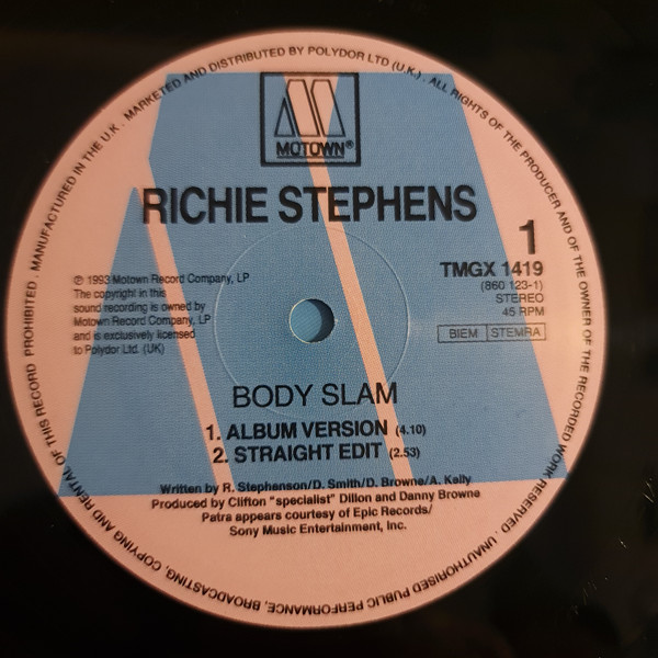 Richie Stephens - Body Slam | Motown (TMGX 1419) - 3 Richie Stephens - Body Slam | Motown (TMGX 1419) - 3