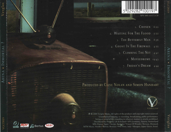 Arena - Immortal? | Verglas Music (VGCD019) - 2