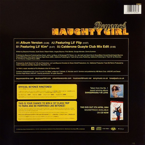 Beyoncé - Naughty Girl | Columbia (674828 6) - 2