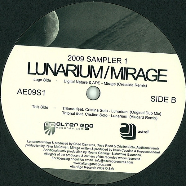 Various - 2009 Sampler 1 - Lunarium / Mirage | Alter Ego Records (AE09S1)
