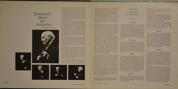 Toscanini , NBC Symphony Orchestra - Toscanini Conducts Overtures | RCA Victor (LM-7026)