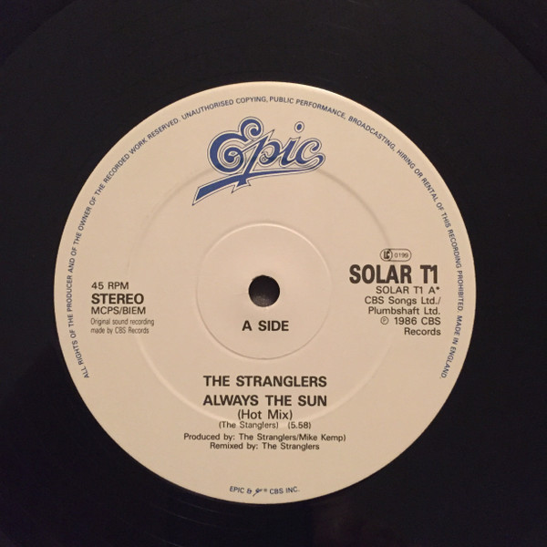 The Stranglers - Always The Sun (Hot Mix) | Epic (SOLAR T1) - 3