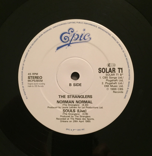 The Stranglers - Always The Sun (Hot Mix) | Epic (SOLAR T1) - 4