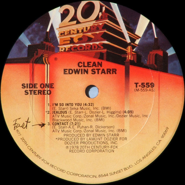 Edwin Starr - Clean | 20th Century Fox Records (T-559) - 3