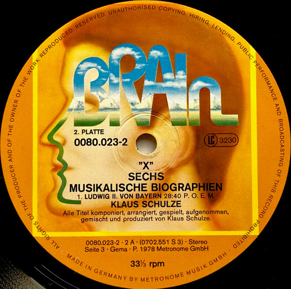 Klaus Schulze - "X" | Brain (0080.023) - 7