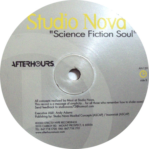 Studio Nova - Science Fiction Soul | Afterhours (AH-139)