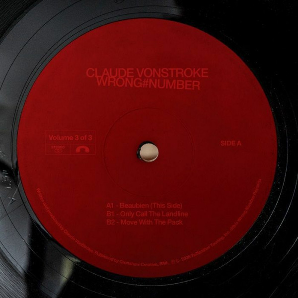Claude VonStroke - Wrong Number Volume 3 of 3 | Wrong Number Records (WRNG001 - VINYL - 3)