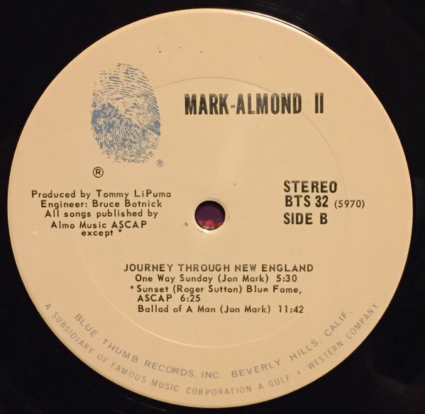 Mark-Almond - Mark-Almond II | Blue Thumb Records (BTS 32) - 4
