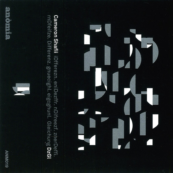 Cameron Shafii - DzGl | Anòmia (ANM019)