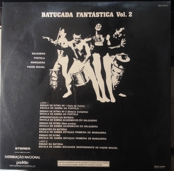 Various - Batucada Fantástica Vol. 2 | Musidisc (MLP-7011) Various - Batucada Fantástica Vol. 2 | Musidisc (MLP-7011)