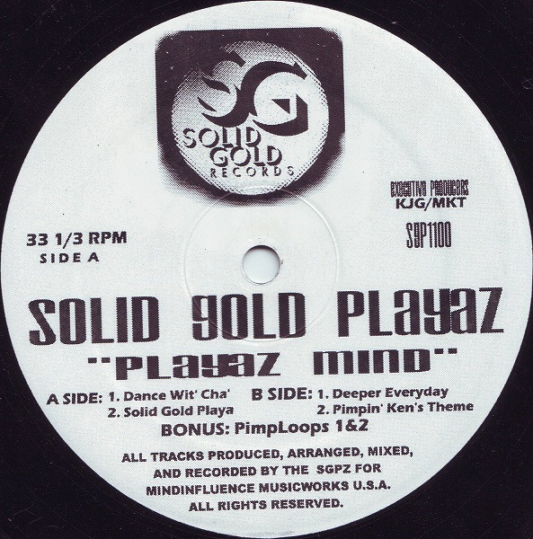 Solid Gold Playaz - Playaz Mind | Solid Gold Records (SGP-1100)