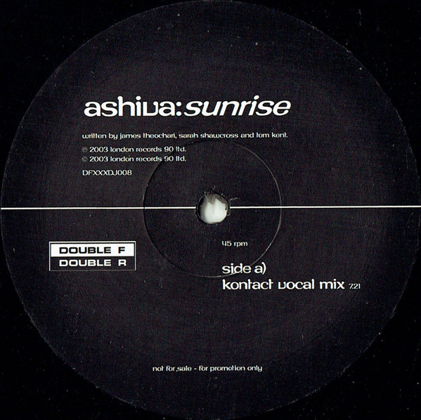 Ashiva - Sunrise | Double F Double R (DFXXXDJ008) - 2