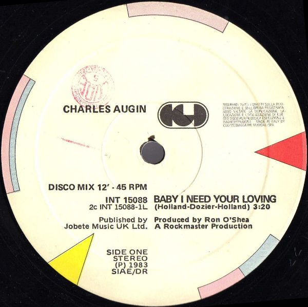 Charles Augins - Baby I Need Your Loving | CGD (INT 15088) - 3