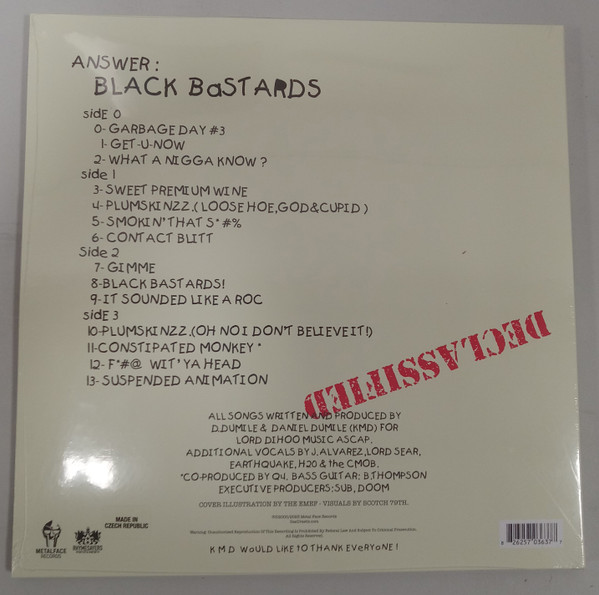 KMD - Bl_ck B_st_rds | Rhymesayers Entertainment (RSE0363-7) - 2