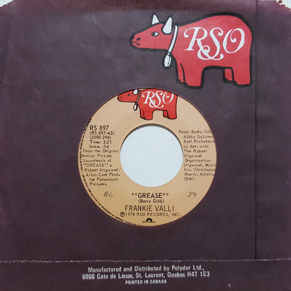 Frankie Valli / Gary Brown - Grease | RSO (RS 897) - 3 Frankie Valli / Gary Brown - Grease | RSO (RS 897) - 3