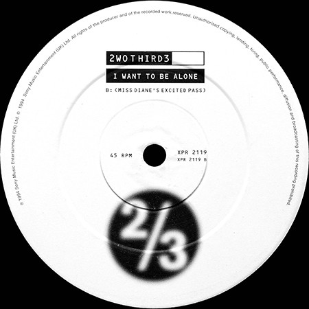 2wo Third3 - I Want To Be Alone | Epic (XPR 2119) - 2 2wo Third3 - I Want To Be Alone | Epic (XPR 2119) - 2
