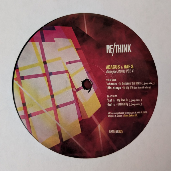 Abacus , Din-dunya , Haf S - Analogue Stories Vol 4 | Re:Think Recordings (RETHINK005)