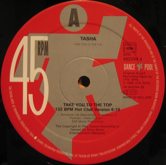 Tasha - Take You To The Top | Dance Pool (662294 6) - 2