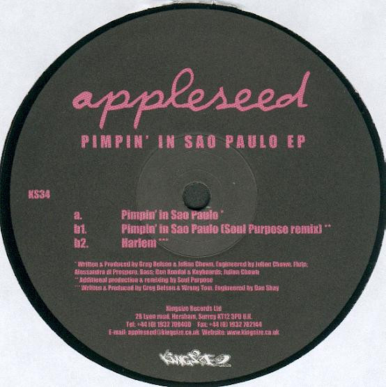Appleseed - Pimpin' In Sao Paulo EP | Kingsize (KS34) - main