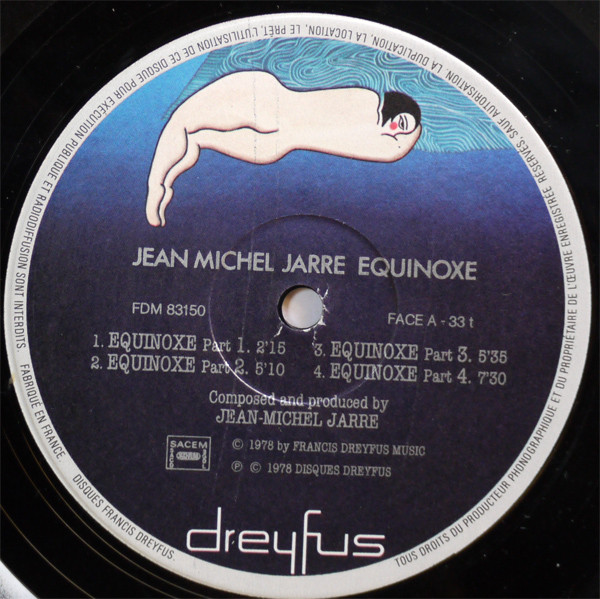 Jean-Michel Jarre - Equinoxe | Disques Dreyfus (FDM 83150) - 3
