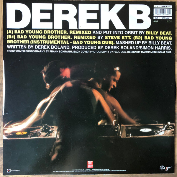 Derek B - Bad Young Brother | Tuff Audio (DRKB 112) - 2 Derek B - Bad Young Brother | Tuff Audio (DRKB 112) - 2