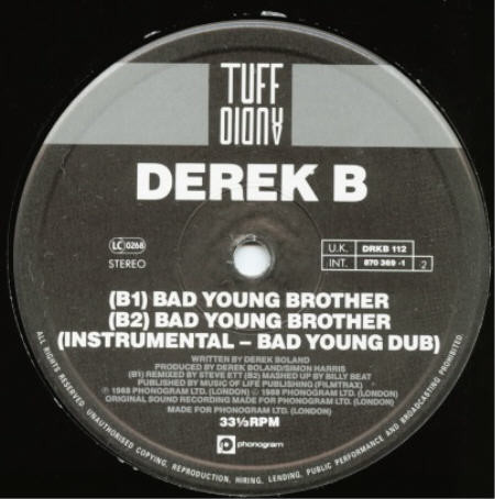 Derek B - Bad Young Brother | Tuff Audio (DRKB 112) - 4 Derek B - Bad Young Brother | Tuff Audio (DRKB 112) - 4