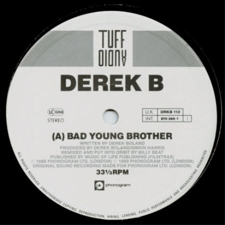 Derek B - Bad Young Brother | Tuff Audio (DRKB 112) - 3 Derek B - Bad Young Brother | Tuff Audio (DRKB 112) - 3
