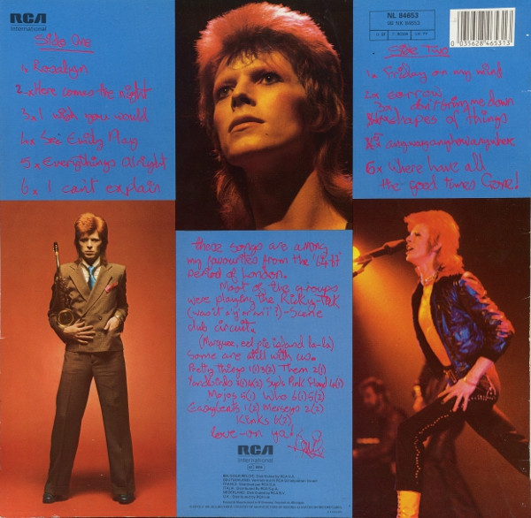 David Bowie - Pinups | RCA International (NL 84653) - 2