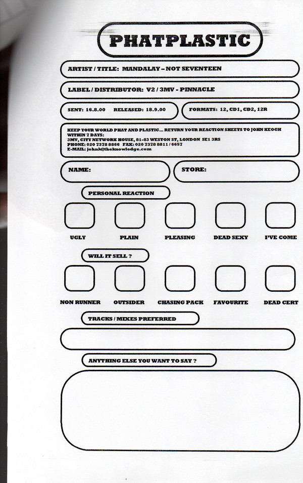 Mandalay - Not Seventeen | V2 (VVR5014156P) - 8 Mandalay - Not Seventeen | V2 (VVR5014156P) - 8